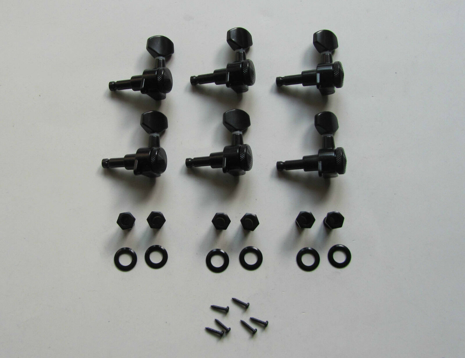 Wilkinson Lefty Locking Guitar Tuners Tuning Keys Pegs Machine Heads Black