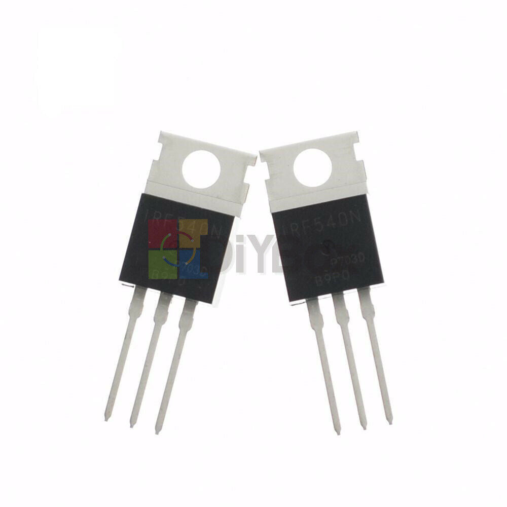 100Pcs IRF540N IRF540 DIP-3 TO-220 N-Channel 33A 100V Power MOSFET IC IRF540N