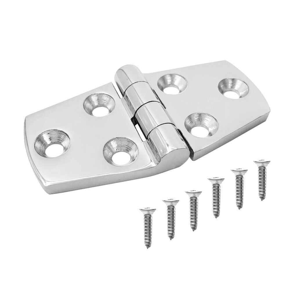 4x Stainless Steel Marine Boat Caravan Yacht Door Hatch Cabin Hinge Strap