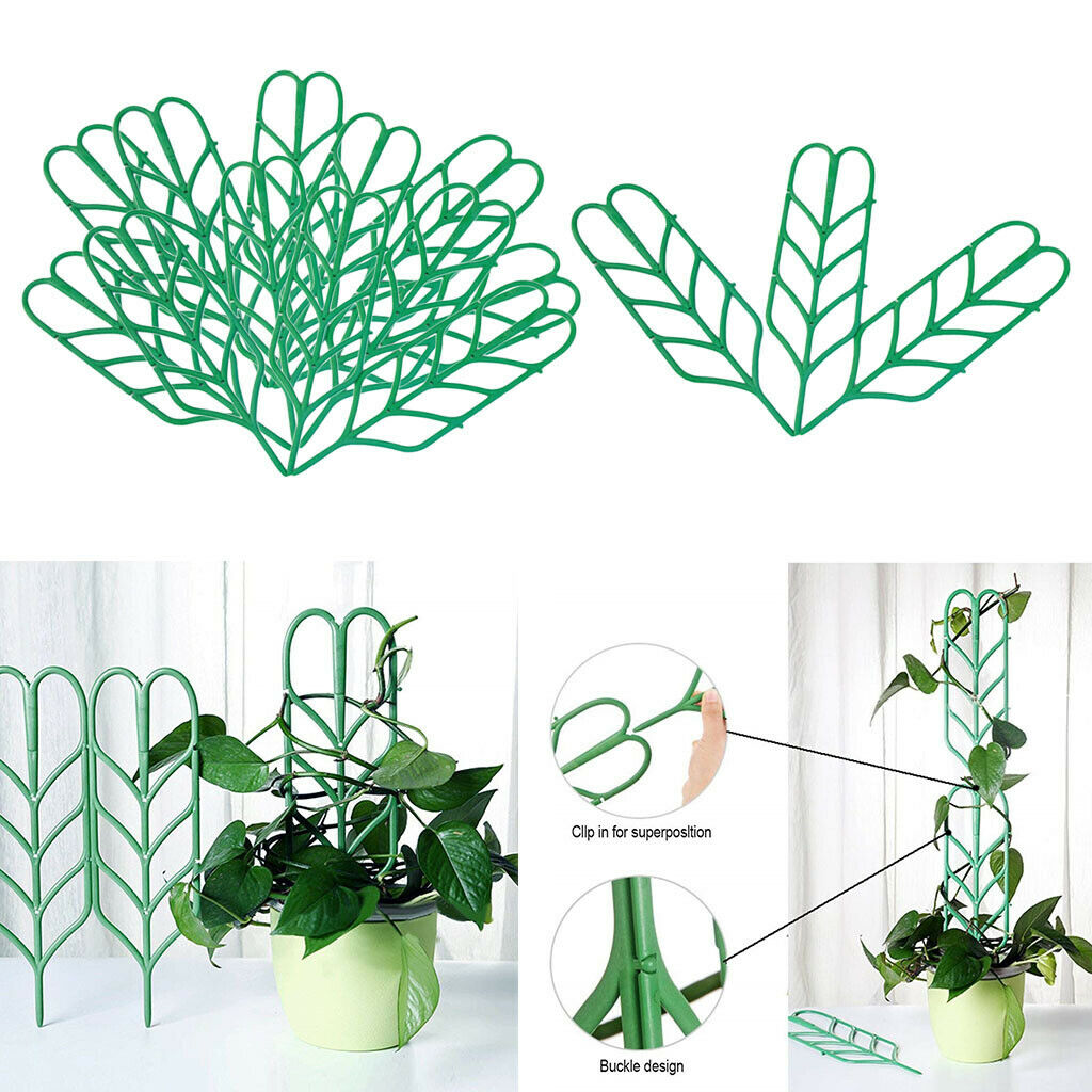 15 x Small Plastic Houseplant Trellis Green Garden Trellis Gardening Tools