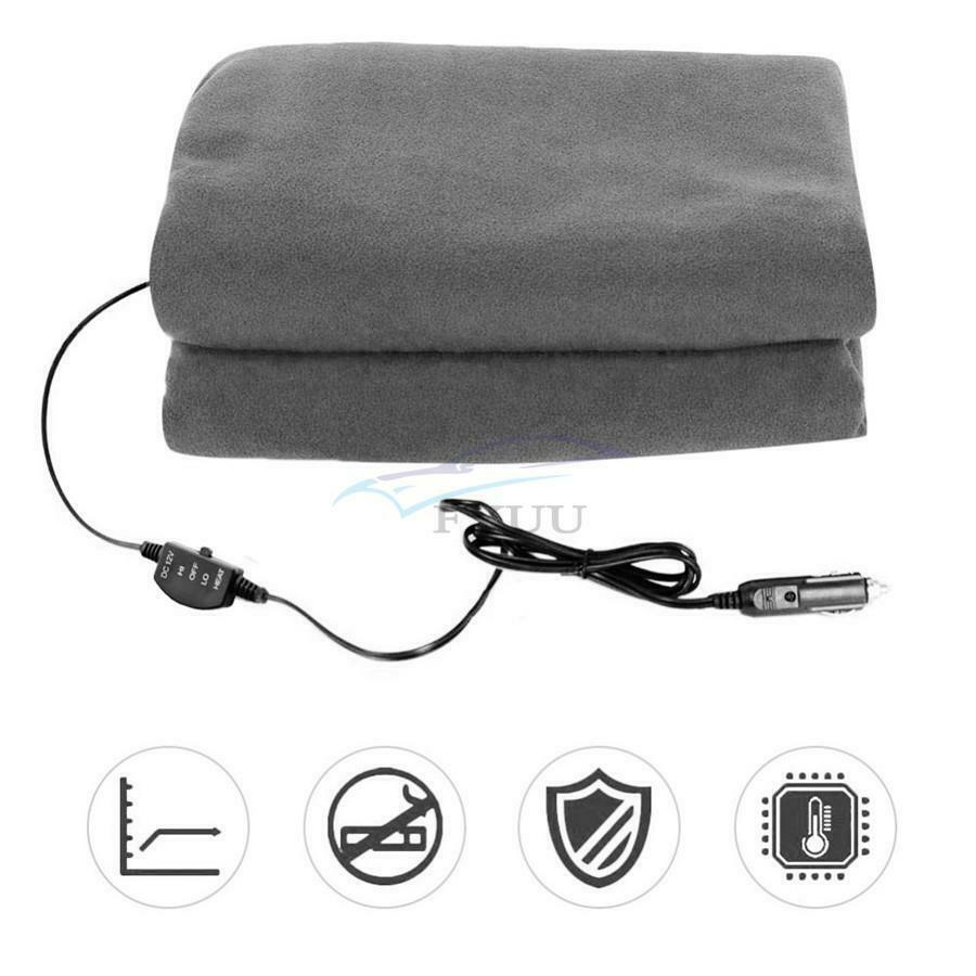 1PCS Black Car High/ Low Heat Adjustable Electric Heating Blanket 100 x 60CM