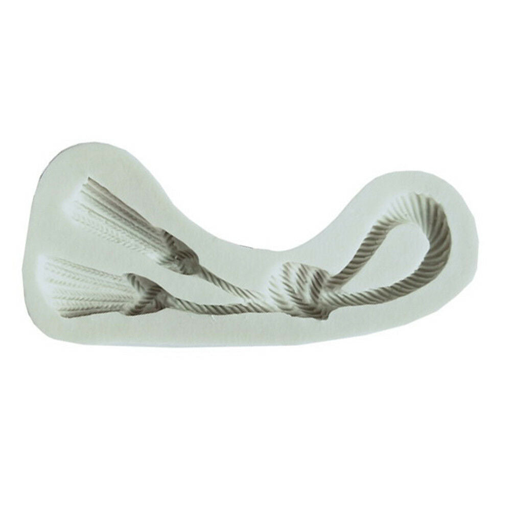 Rope Shape Silicone Fondant Mold Chocolate Gumpaste Mould Cake Decorating .l8
