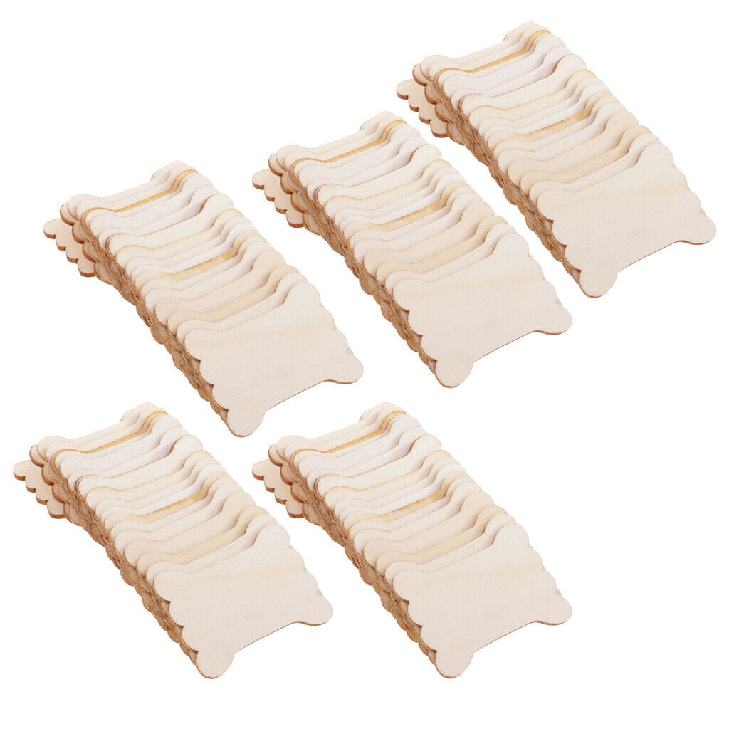 100 Pieces Wooden Yarn Floss Bobbins Tape Spool of Thread Organizer