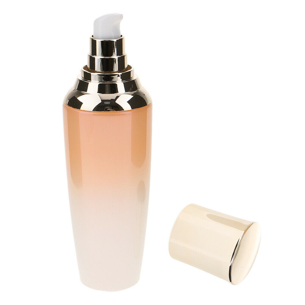Empty Acrylic Cosmetic Pump Bottle Refillable Bottles with Lid for Homemade