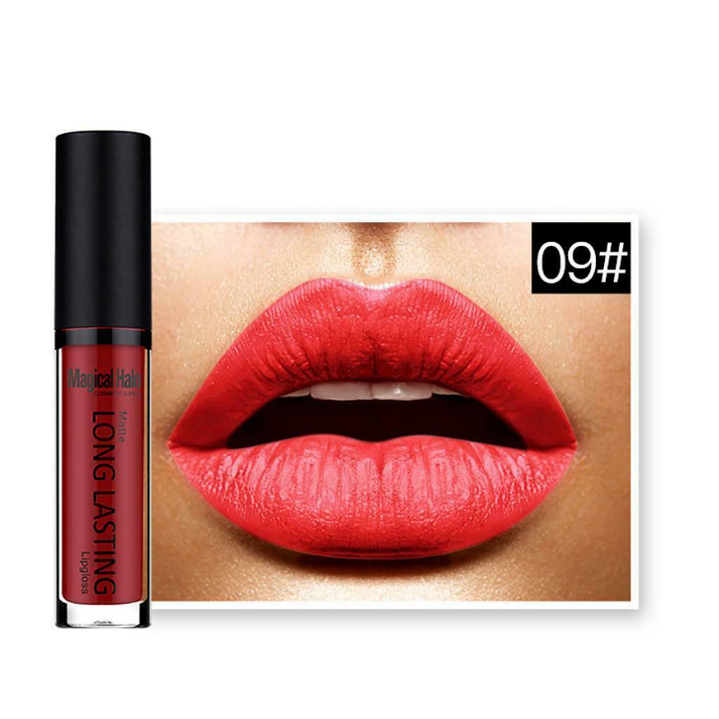 Matte Velvet Makeup Lip Gloss Liquid Lipstick Non-sticky Lip Stick #09
