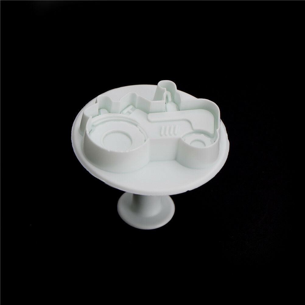 4x Missile Vehicle,Tank,ArmoredCar Sample Cookie CutterFondant Cake Mold M.l8