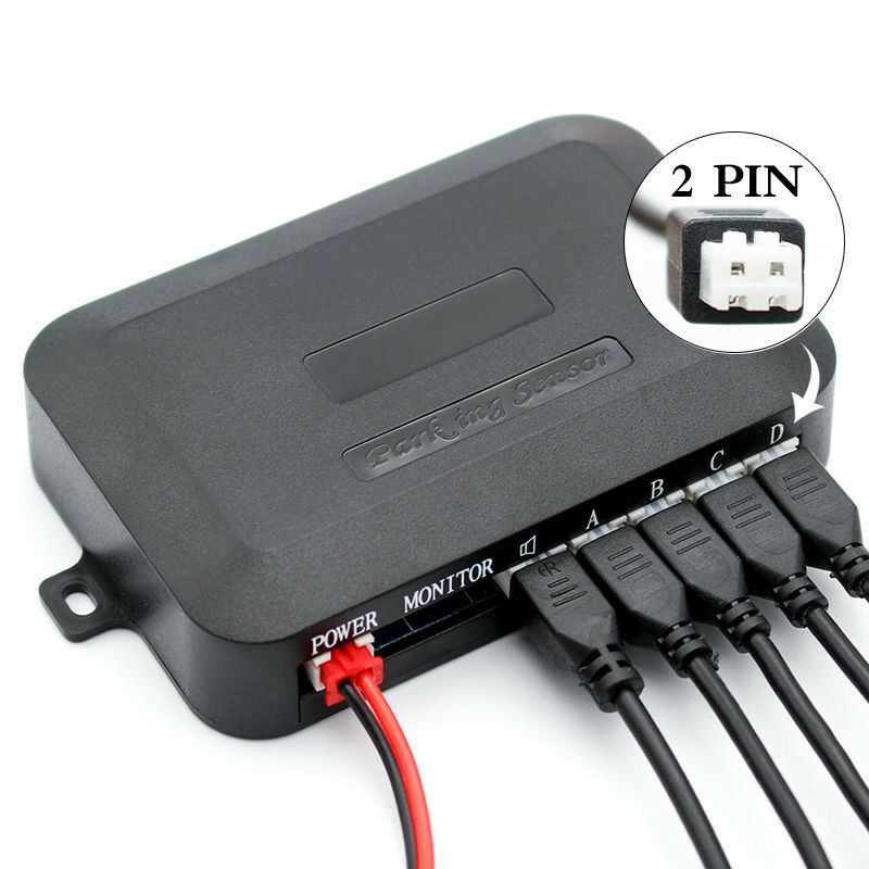 Car Video Parking Reverse Backup Assistant Radar Buzzer Alarm System Flat Sensor