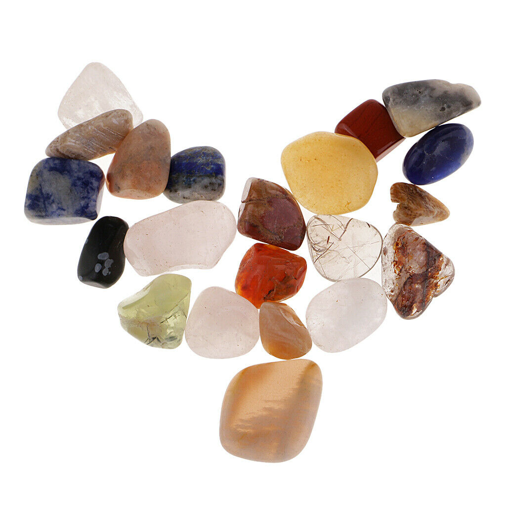 1 Piece Pattern Collection Box (21 Pieces Crystal Stones) For Terrarium Aquarium