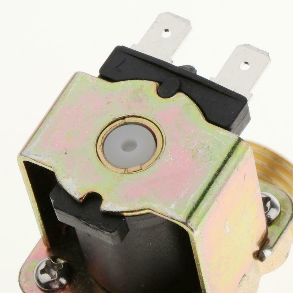 2X 1/2 Inch Electric Solenoid Valve DC12/24/220V Solar Coil Valve for Water