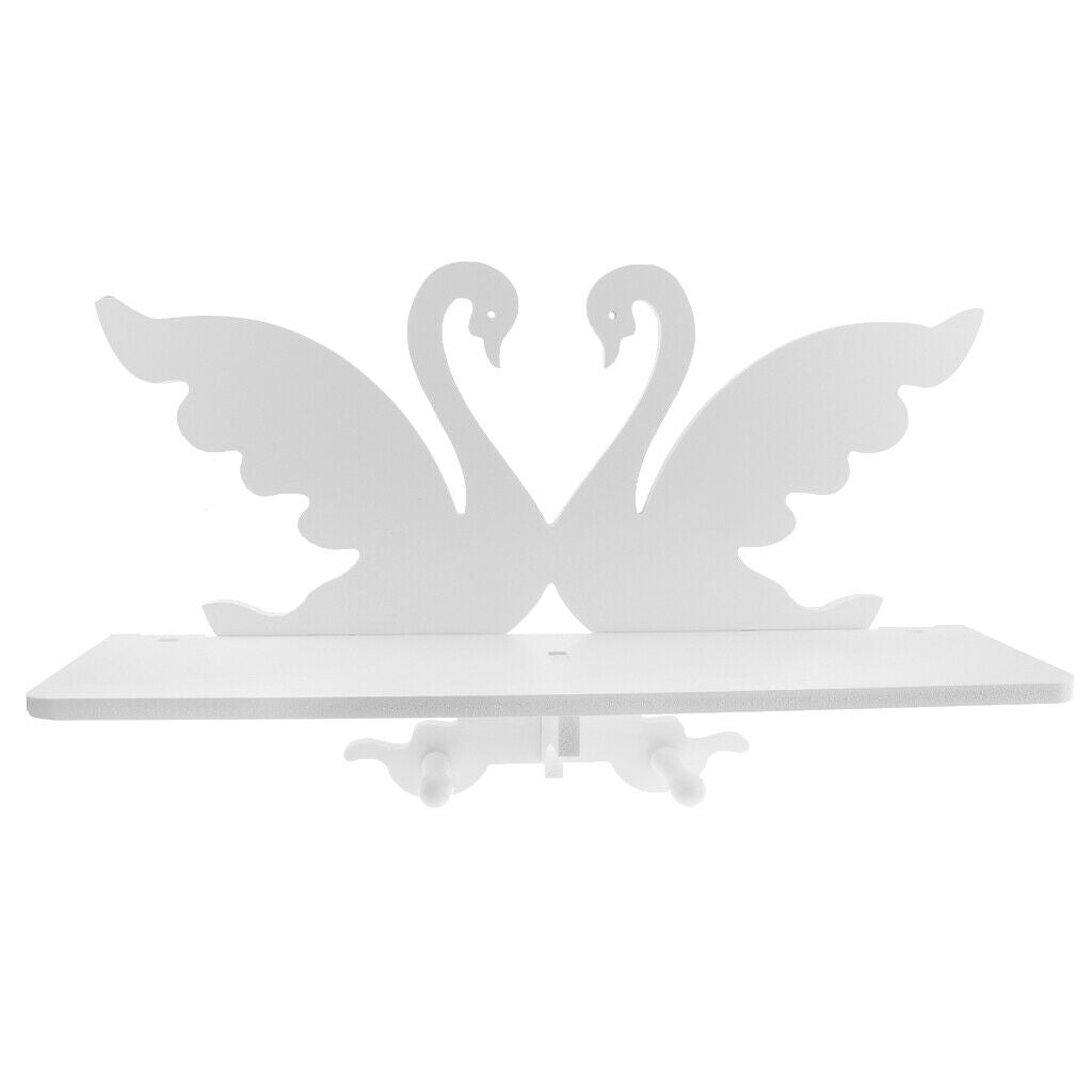 Creative Decoration Hollow Swan Rack Wall Hanging Shelf