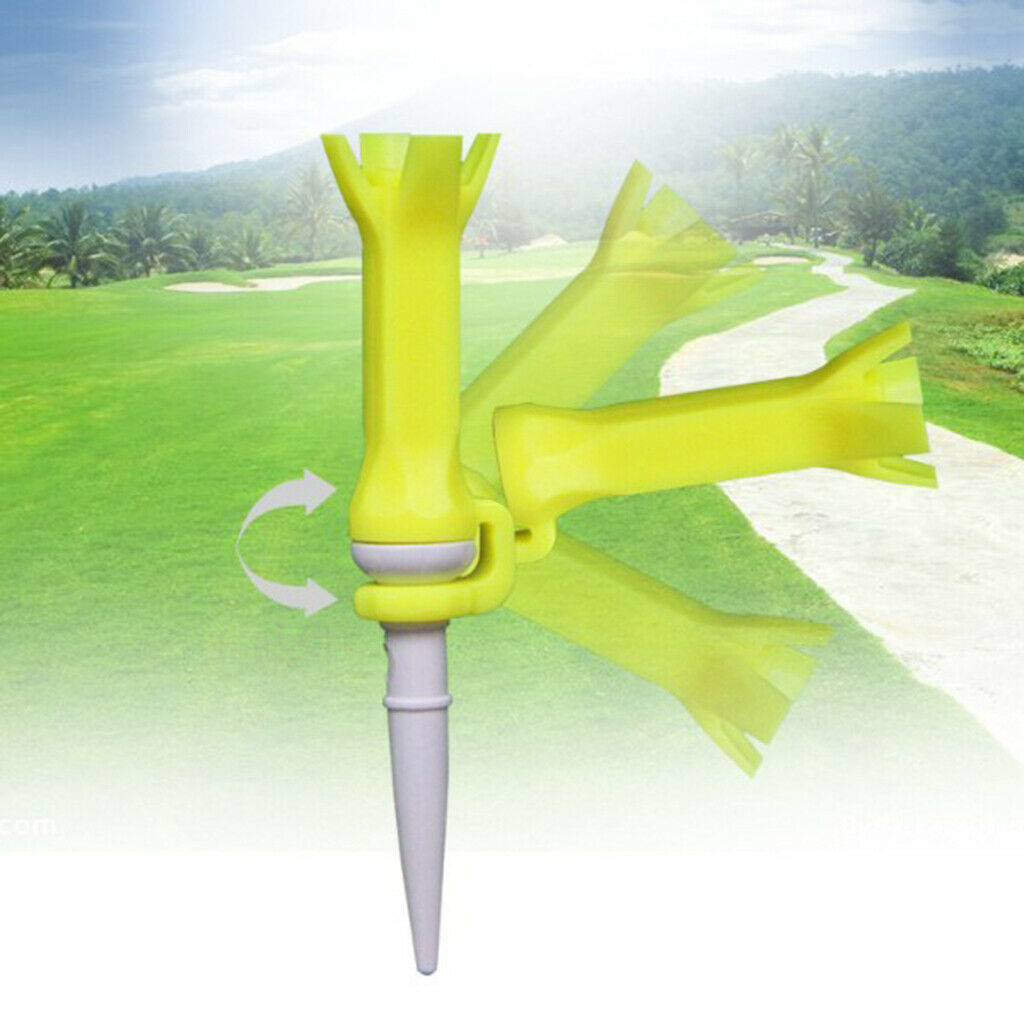 4 golf guide tee PU plastic tee with rotatable alignment for
