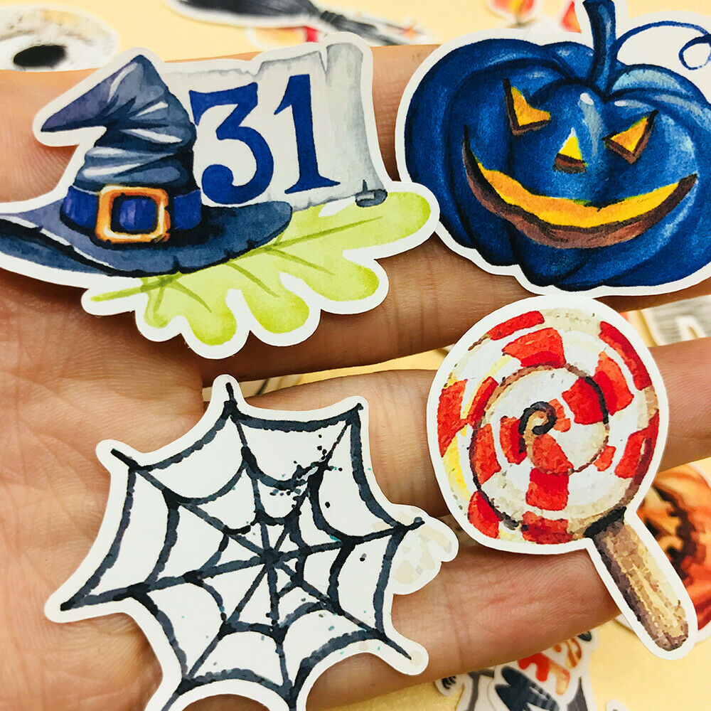 33x Halloween Hand Account Stickers DIY Scrapbookiing Notebook Decoration Crafts