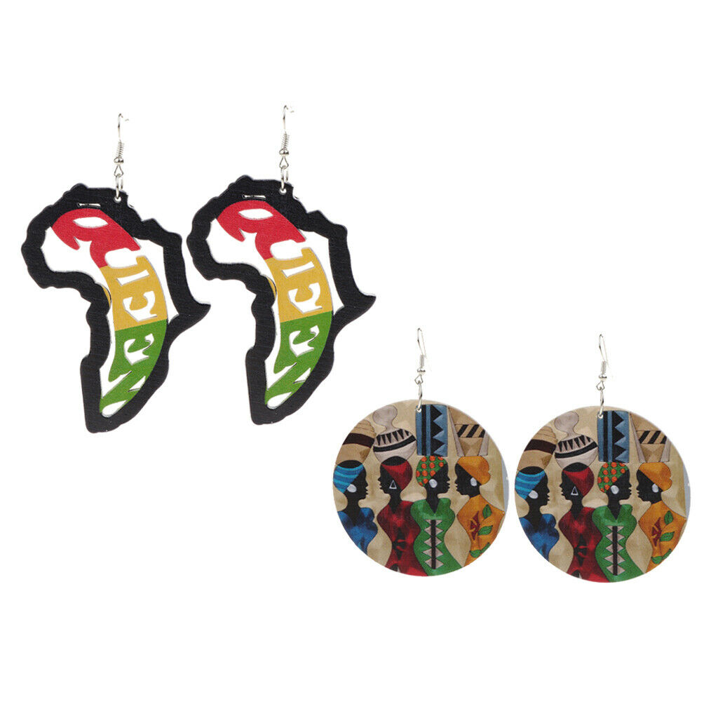 Natural African European Earrings Personalized Cool Girl Jewelry Charm Gift