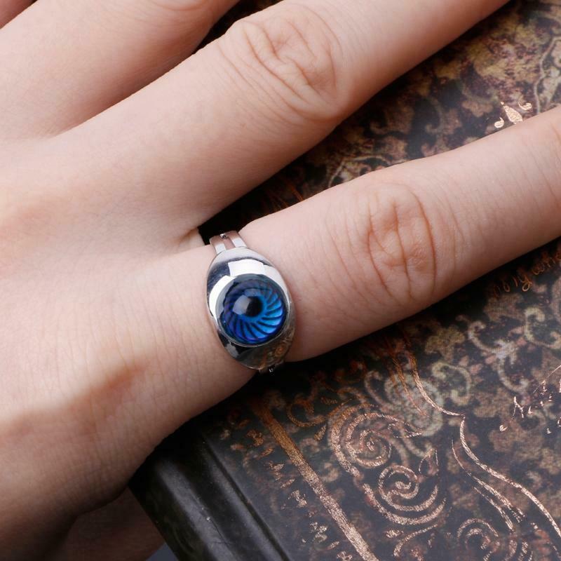 Magic Eye Shape Color Change Mood Ring Emotion Feeling Temperature Rings