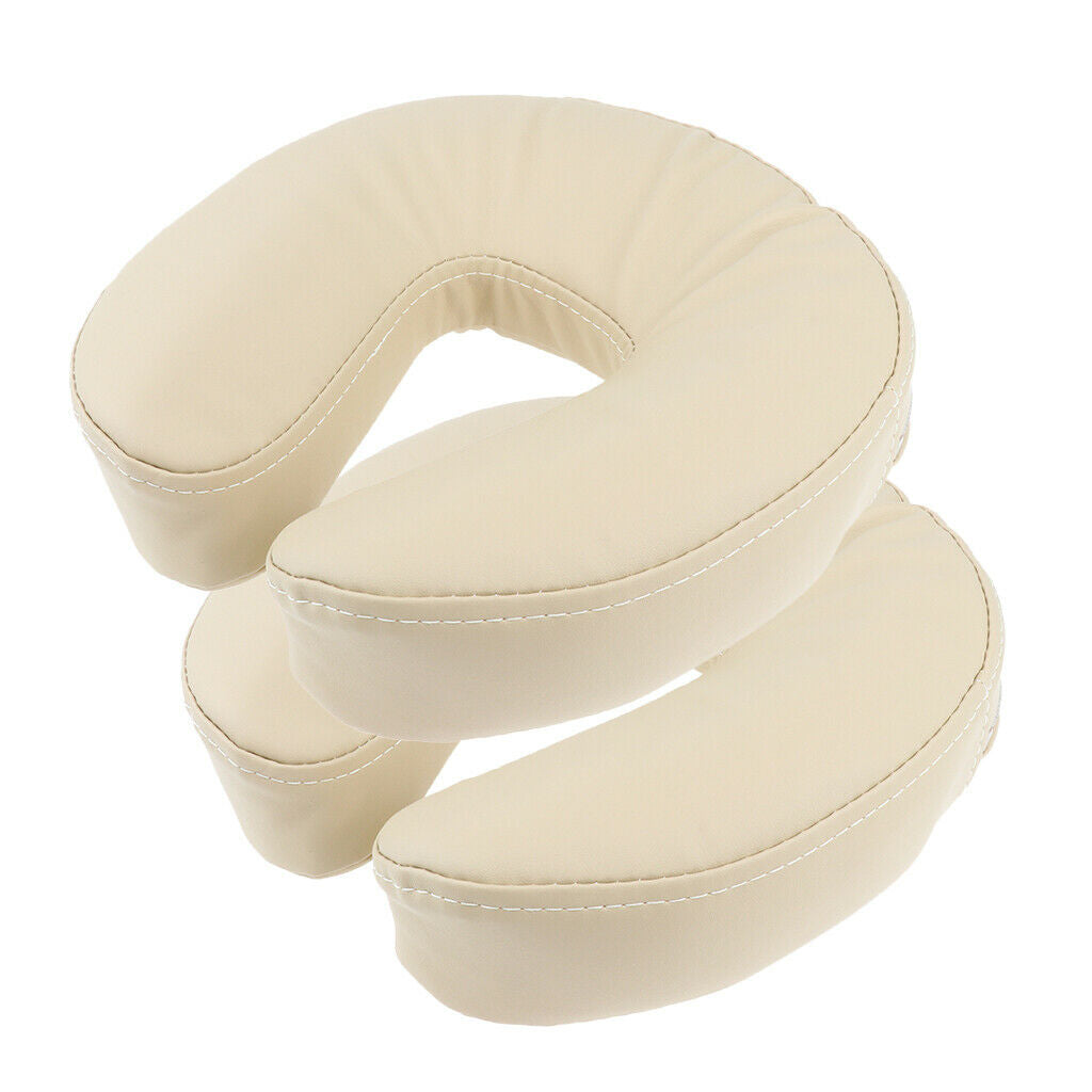 Set of 2 Comfortable Sponge Massage Table Bed Cradle Pillow Headrest Cushion