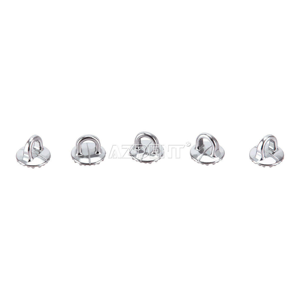 50 Kit Dental Orthodontic Lingual Buttons Direct Bond Eyelet Round Base AZDENT