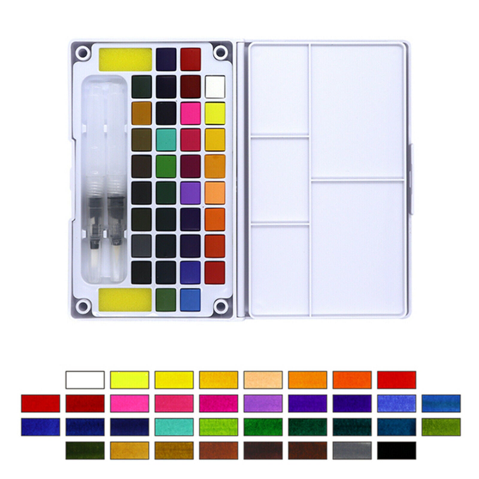 36 Colors Watercolor Paint Set Palette Vivid Watercolor Children Drawing