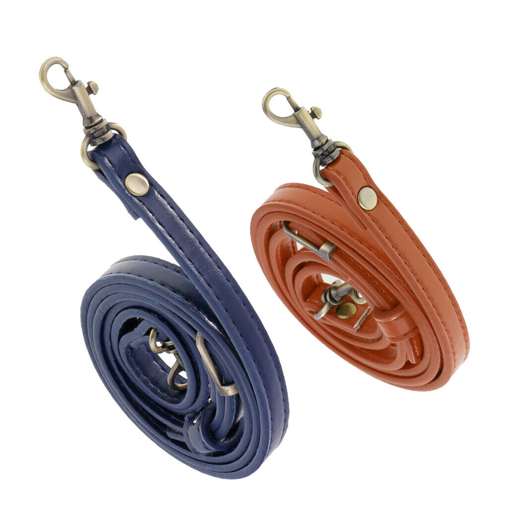 Pack of 2 Leather Strap Chain Replacement - 120cm - Adjustable and Durable,