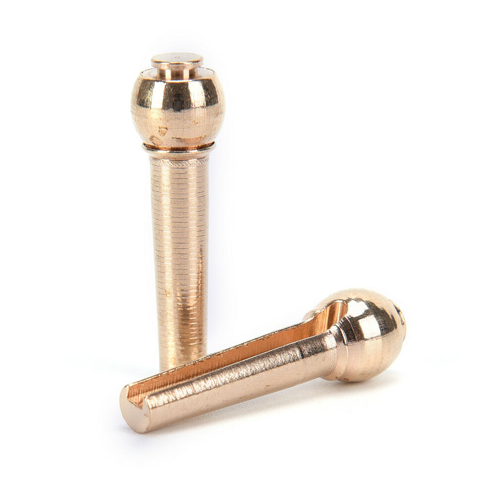 6Pcs Brass Bridge Pins for Acoustic Guitar 27mm Length Head Diameter 8mm DD