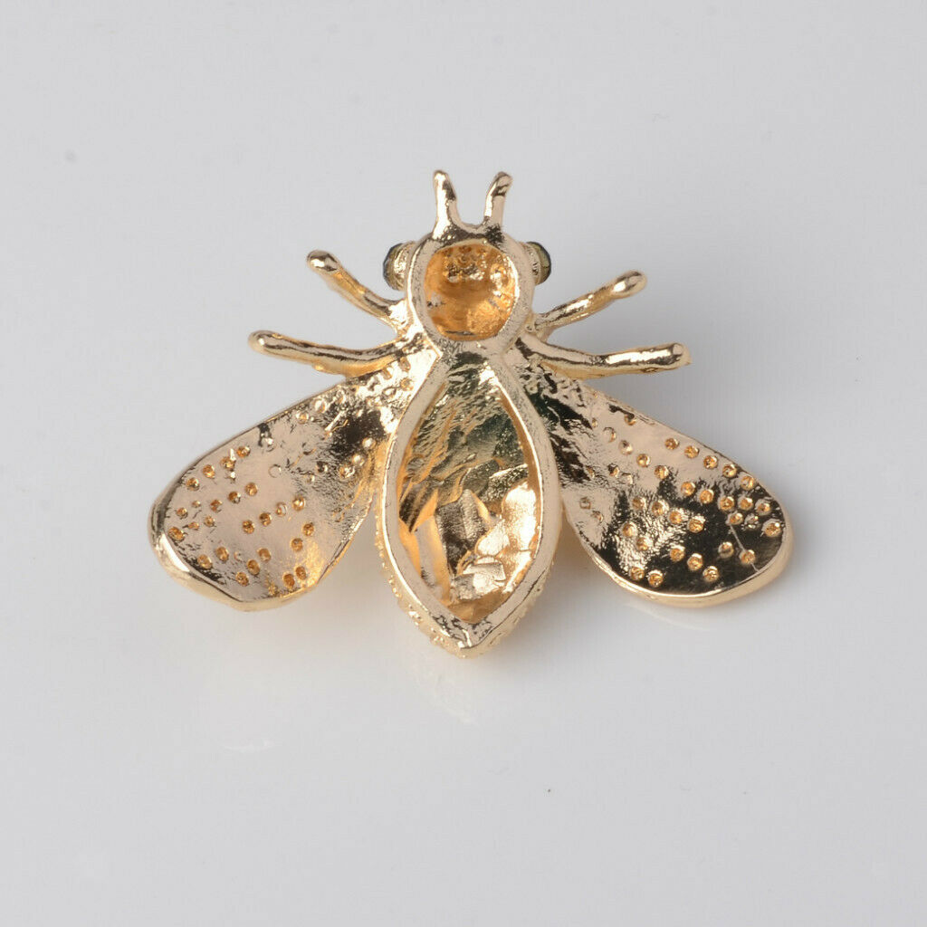 5 pcs bee-shaped alloy crystal bead flatback decorative ornaments