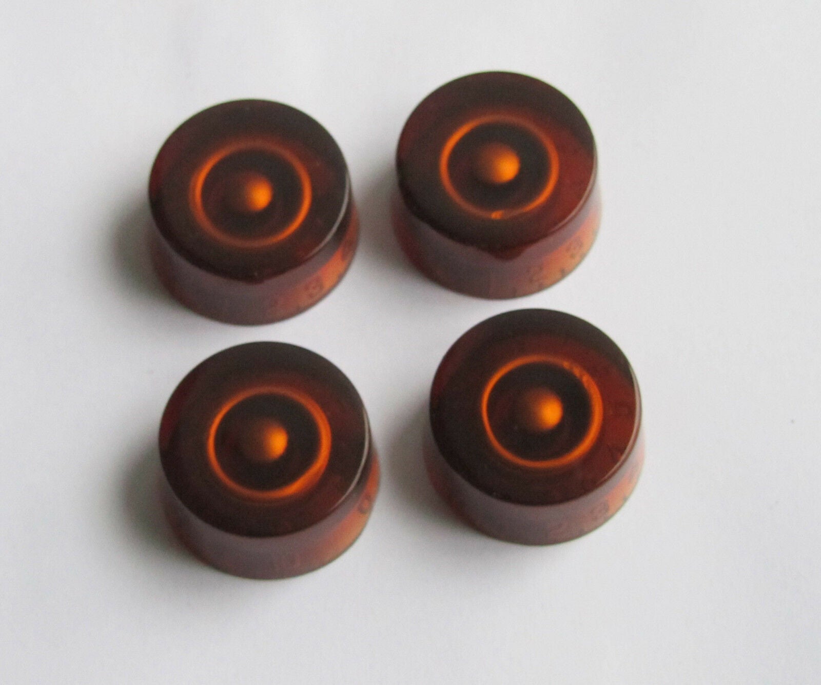 4x Amber LP Guitar Control Knobs Speed Knobs Dial Knobs for Les Paul