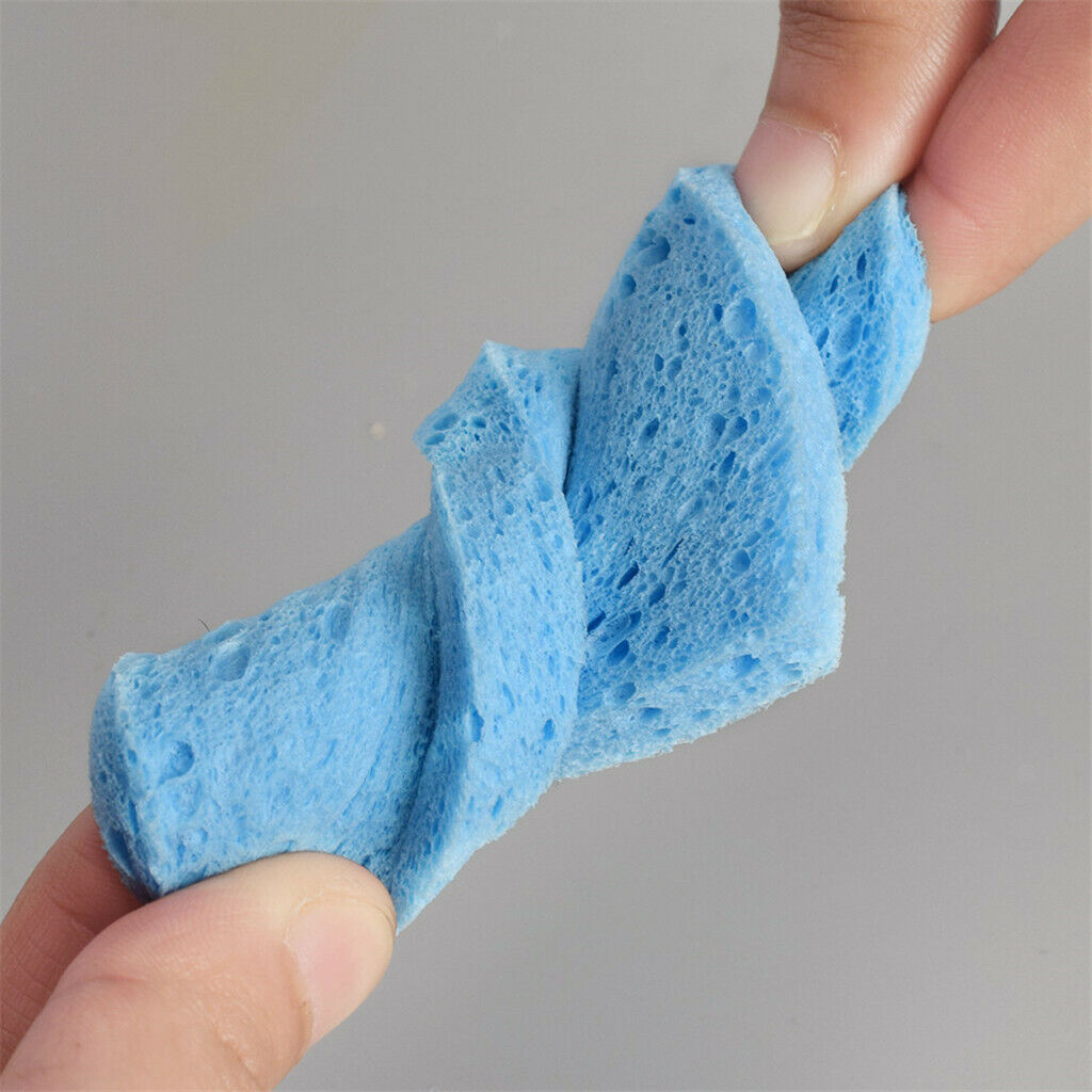 5Pcs Sponge For Cosmetic Use Makeup Removal Face Neck Eye Cleaning Pads Blue