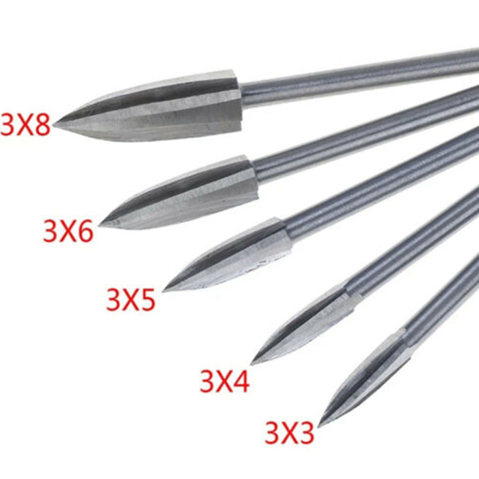 Wood Carving And Engraving Drill Bit Milling Root Cutter Carving Tools 5PCS/Set