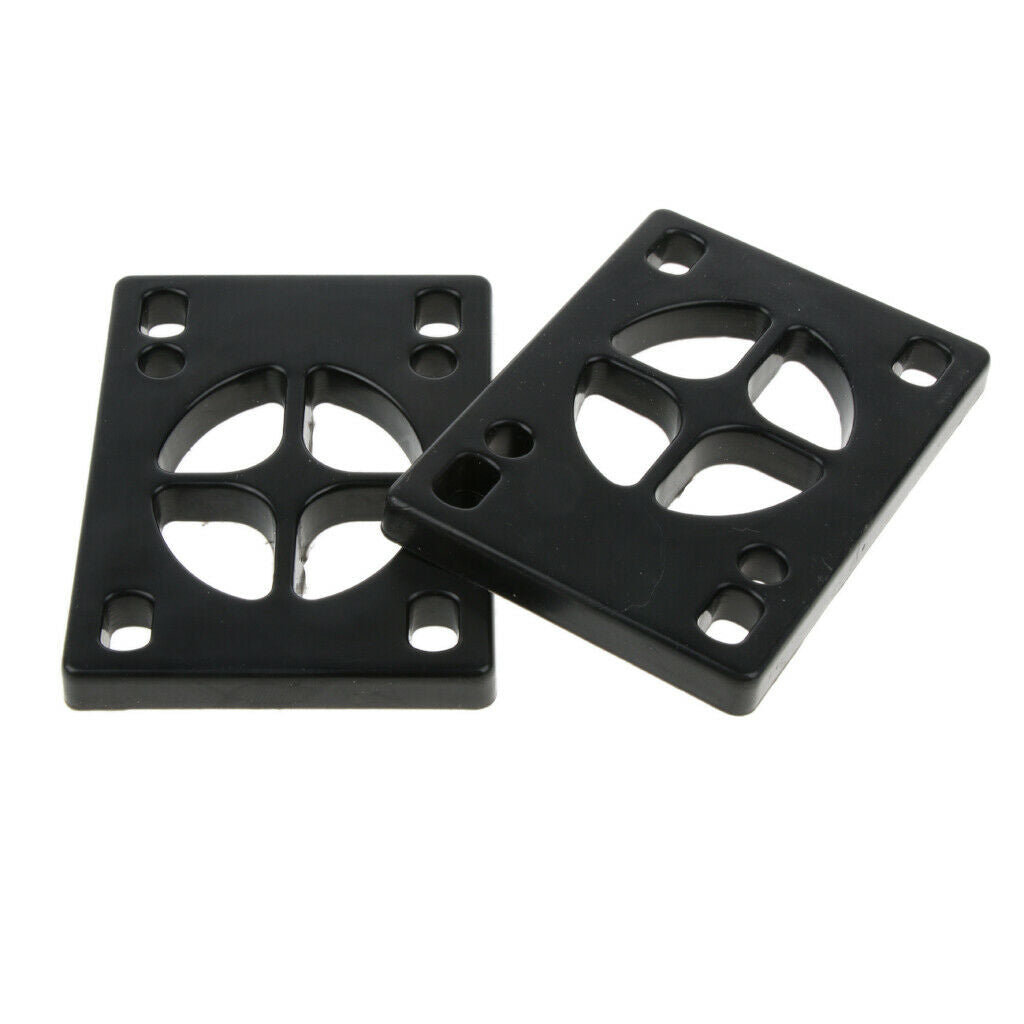 4pcs Black PU Skateboard Shock Riser Pad Mounting Hardware Mounting Hardware