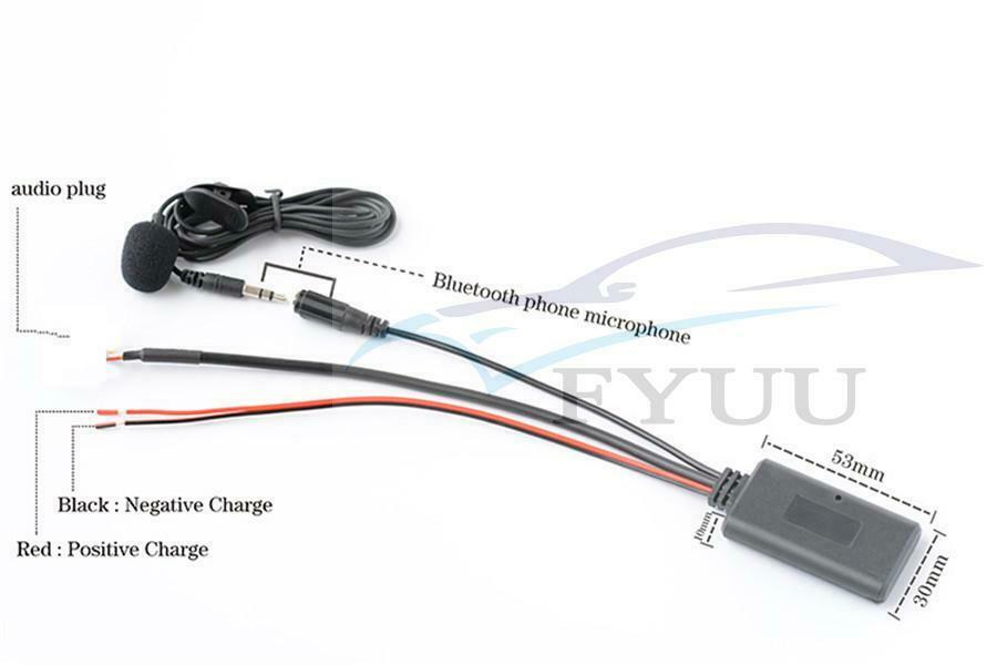 Car Radio Stereo BT AUX-IN Wiring Microphone for Fiat Lancia SMART 451 Alpha