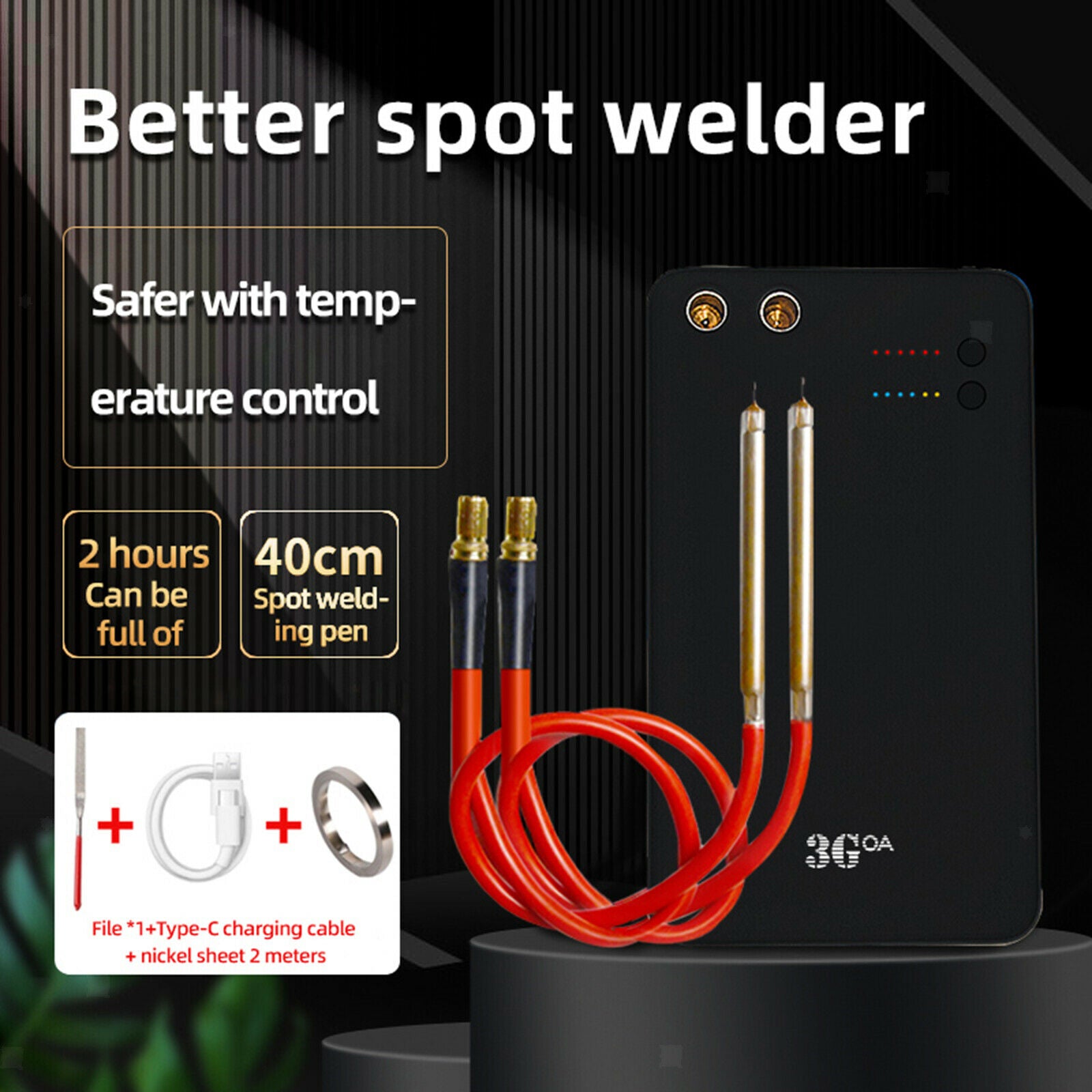 DIY Adjustable 6 Gears Welding Machine Pen Tool 5000mAh For 18650 Battery