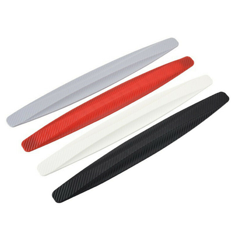 1pair Car Bumper Carbon Fibre Protector Corner Guard Rubber Sticke IO C PwJ SJ
