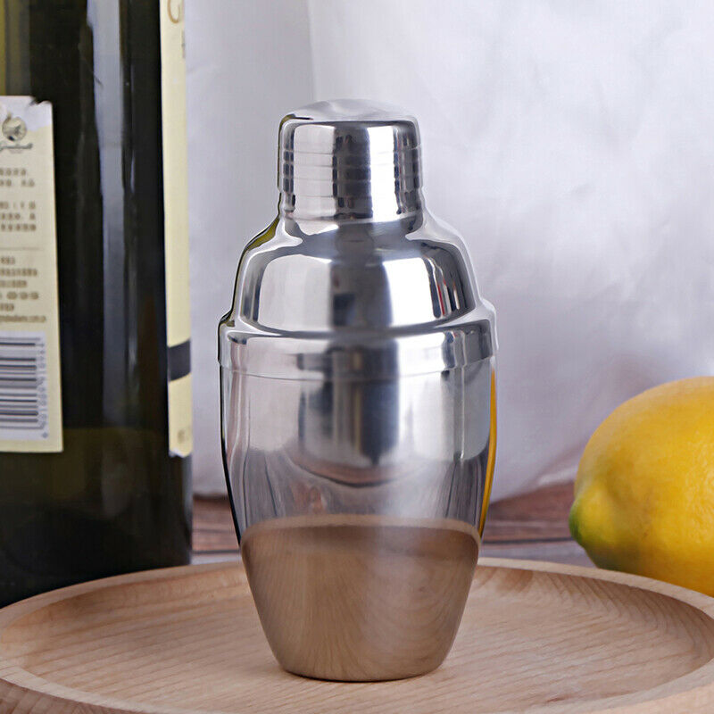 250ml Stainless Steel Cocktail Shaker Cocktail Mixer Wine Drinking Shaker xJSJC