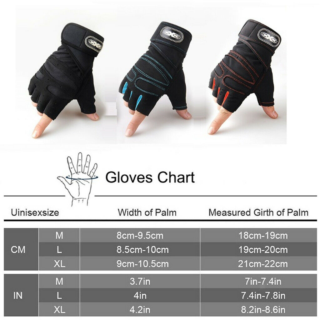 Mens Outdoor Half Finger Gloves  Breathable Gloves for Hiking Cycling - Black L