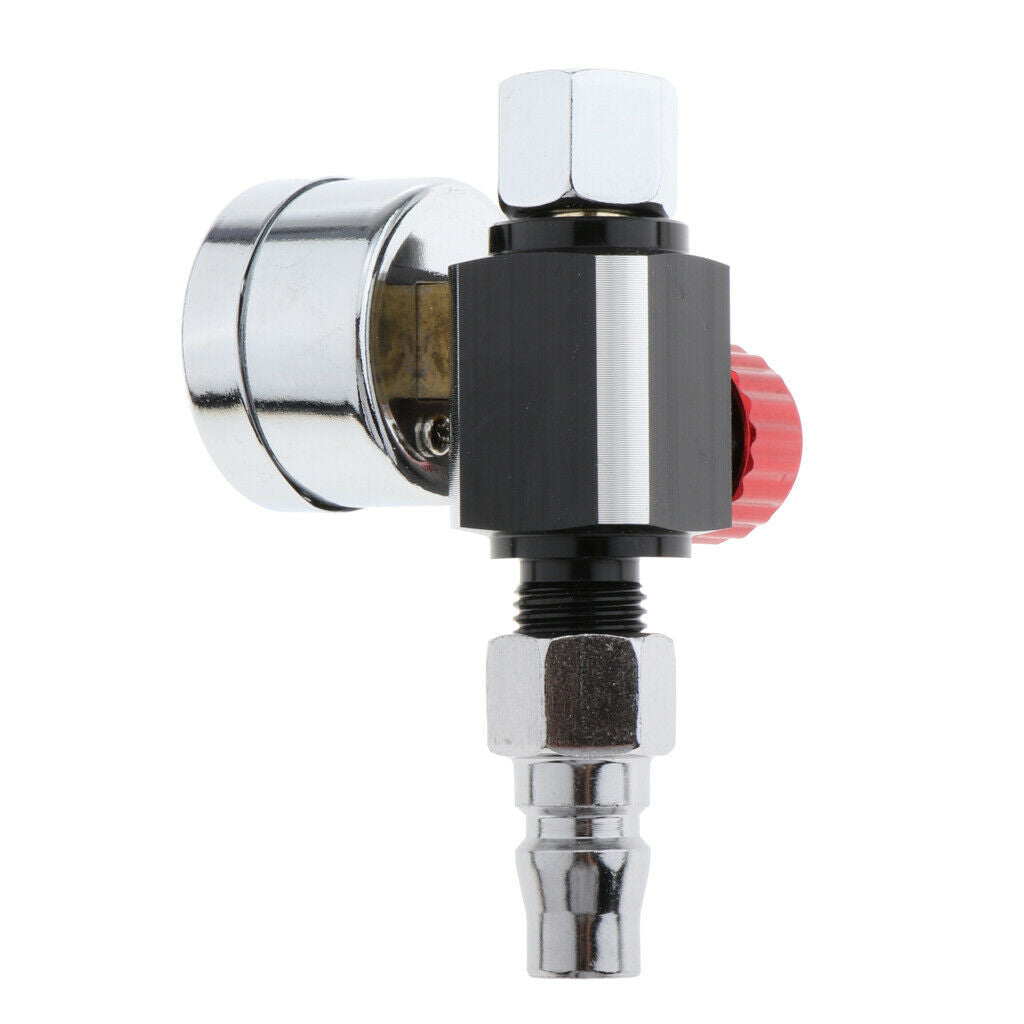 2x Universal Truck G1/4 Alloy Paint Spray Gun Air Regulator Gauge 0-10BAR
