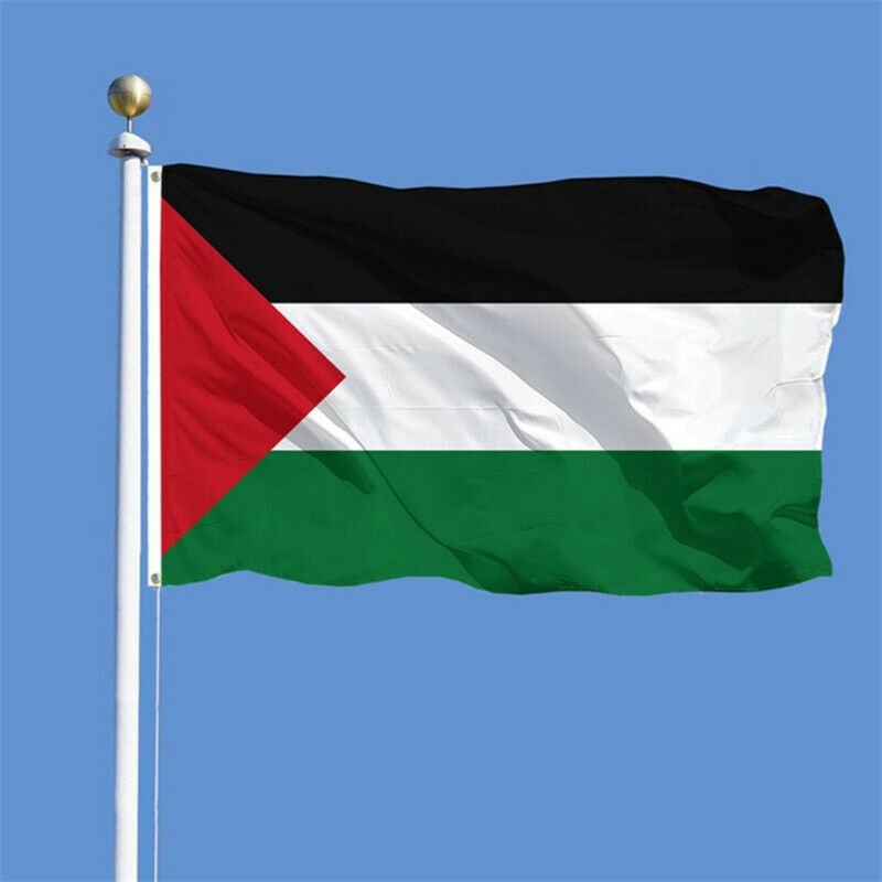Palestine Flag One Piece 3X5 FT Hanging Palestinian National Flags PolyesterFCA