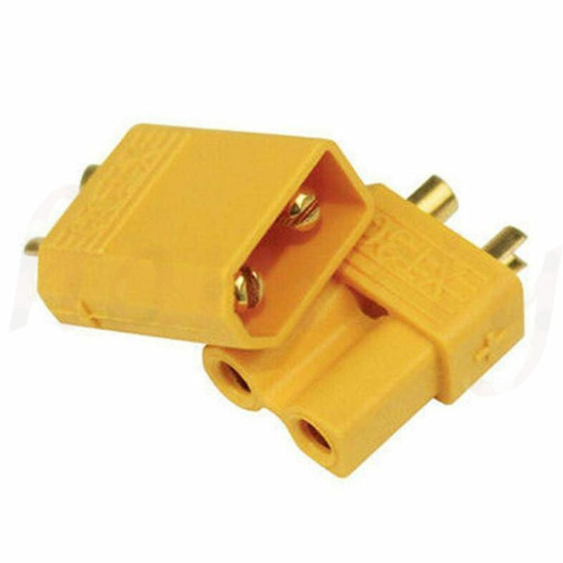 2 Pairs T60 Male & Female Bullet Connectors Plugs for RC Lipo Battery
