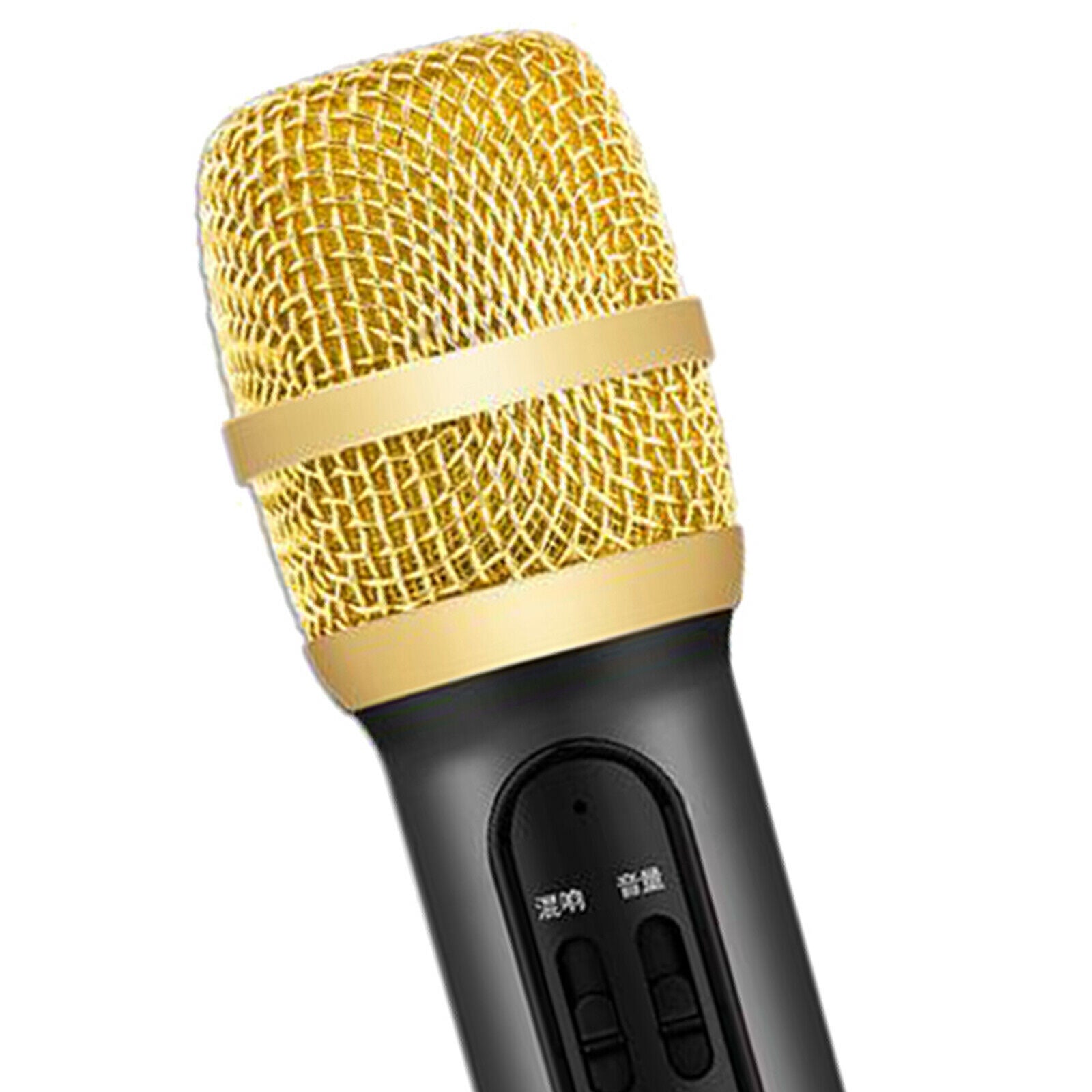Wireless KTV Karaoke DJ Condenser Microphone Live Mic Computer For Android Black