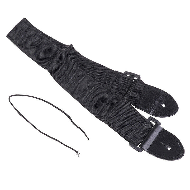 68cm-124cm Universal Guitar Strap Adjustable Nylon Guitar Belt with PU Le.l8