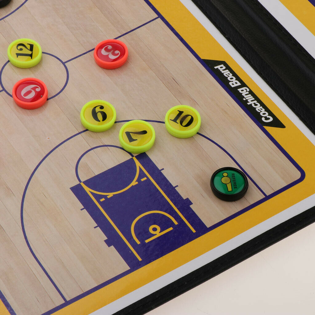 Sports Basketball Dry Erase PU Coaching Board for Strategizing, Techniques