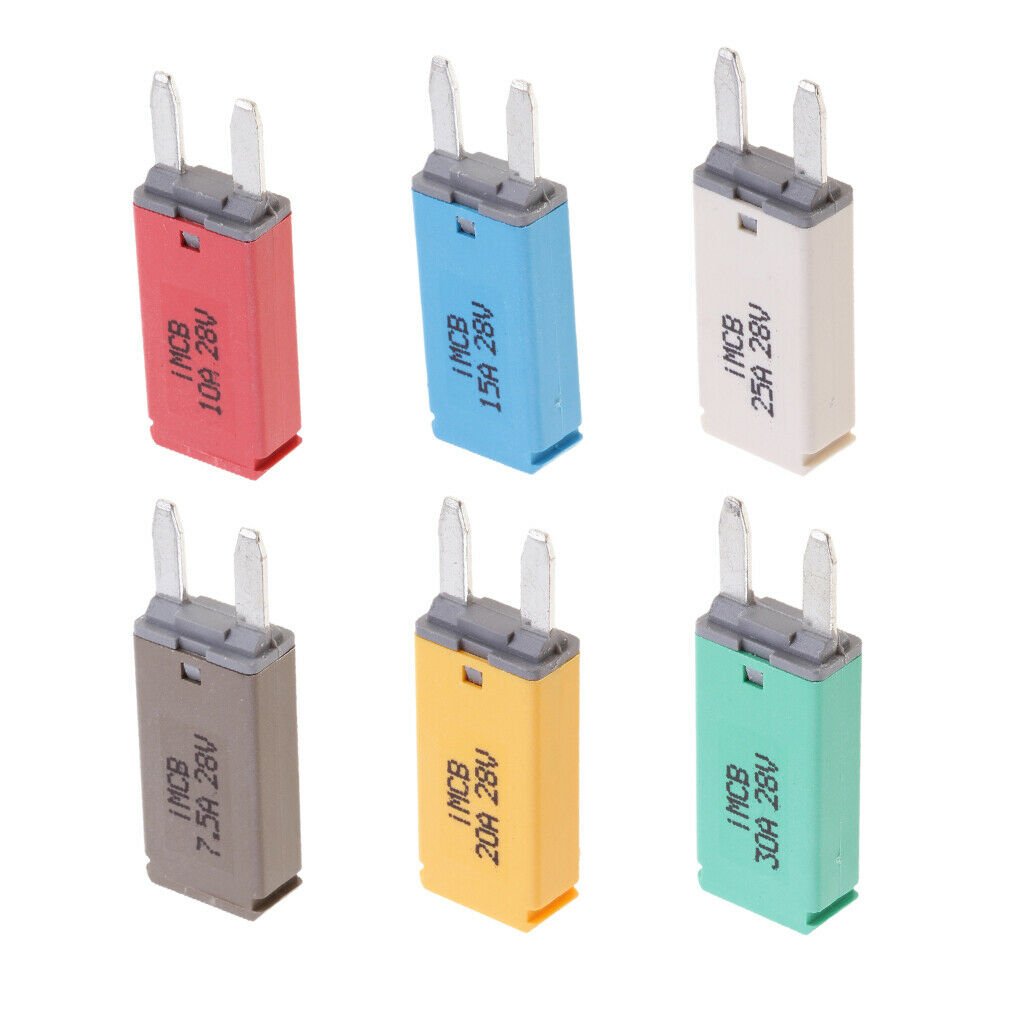 6 X ATM Mini Blade Circuit Breaker Standard Type Auto Reset Durable