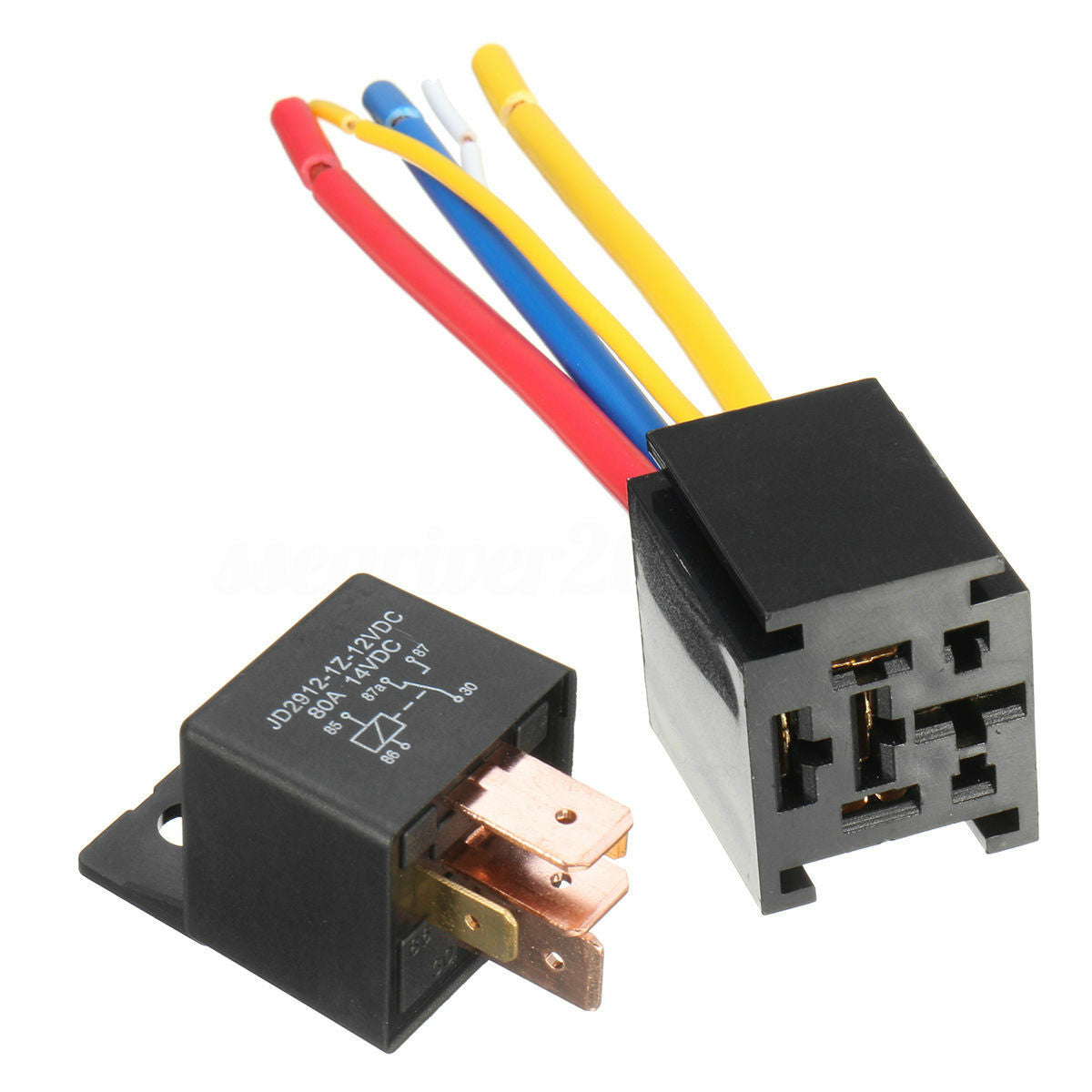 12V Relay Harness Socket Wire For Auto Car Truck 5Pin DC AMP SPDT Car Relays