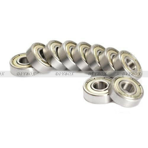 10PCS Flange Ball Bearing 608ZZ 8*22*7 mm Metric Flanged Bearing