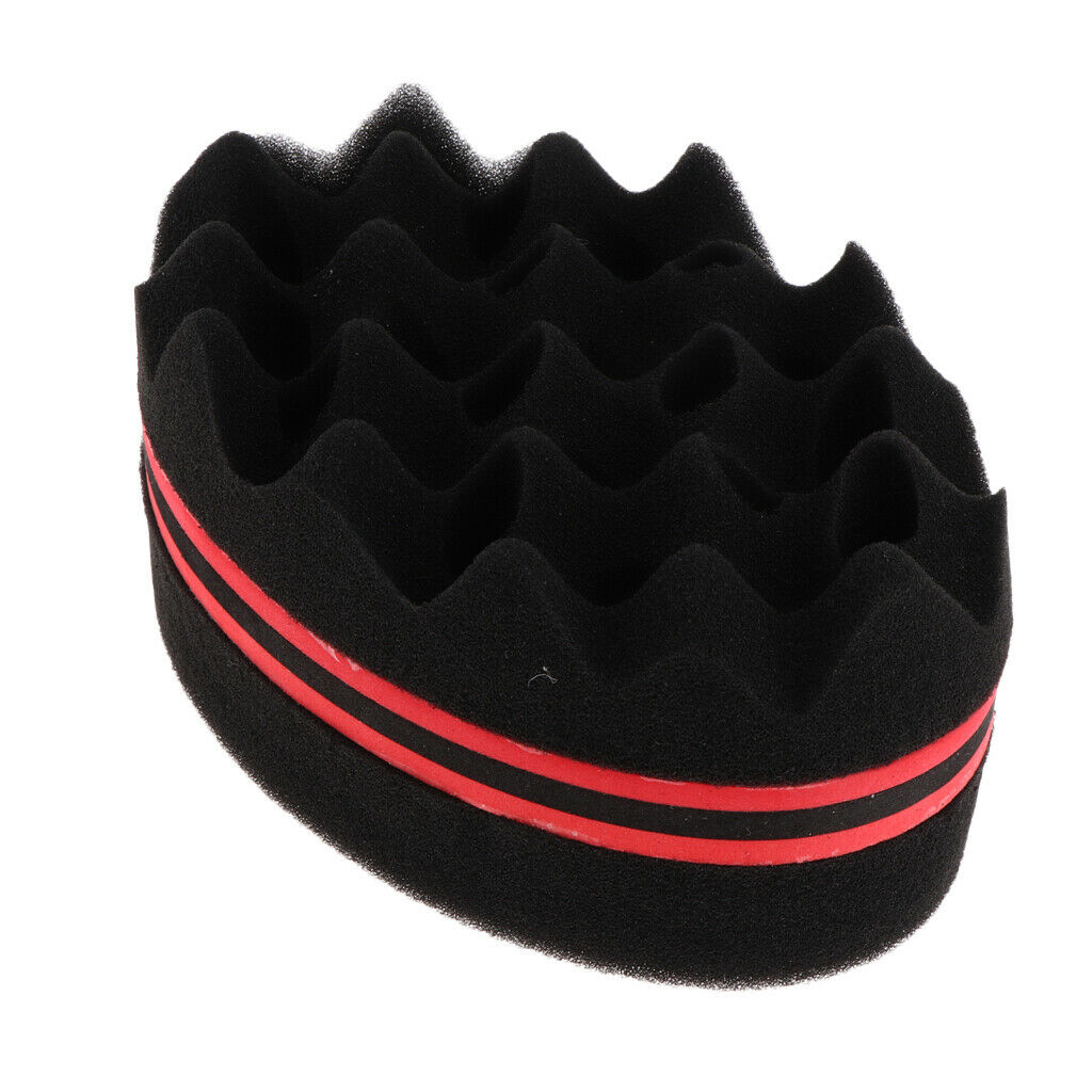 2 in 1 Magic Barber Sponge Twist Hair Brush Sponge for Coils Dreadlocks