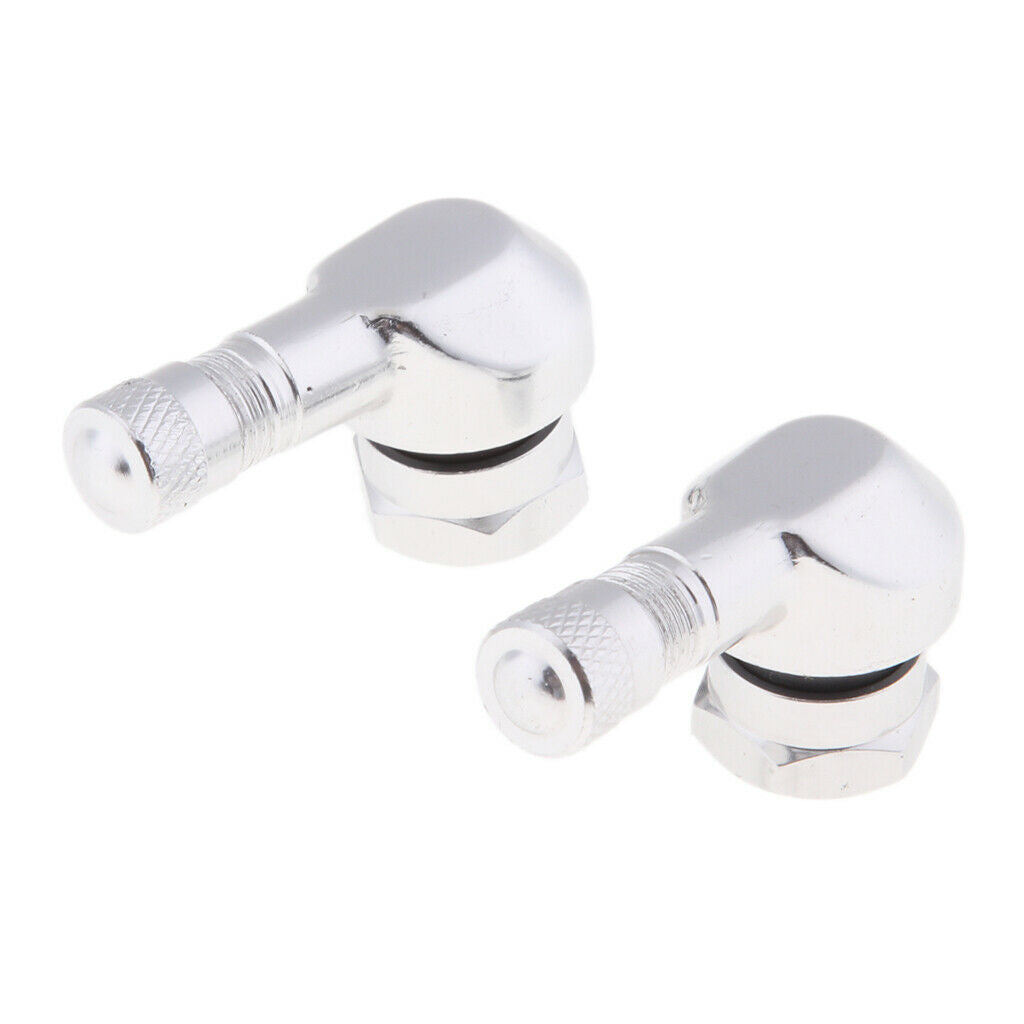 4x Motorcycle 90 Degree 11.3mm Wheel Tire Stem Tubeless Valve Aluminum