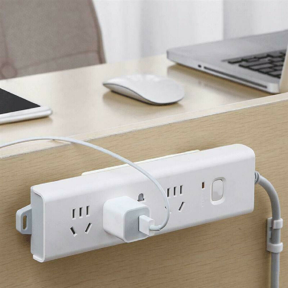 1pcs Portable Wall Hanging Patch Panel Wall Storage Plug Extension Socket Holder