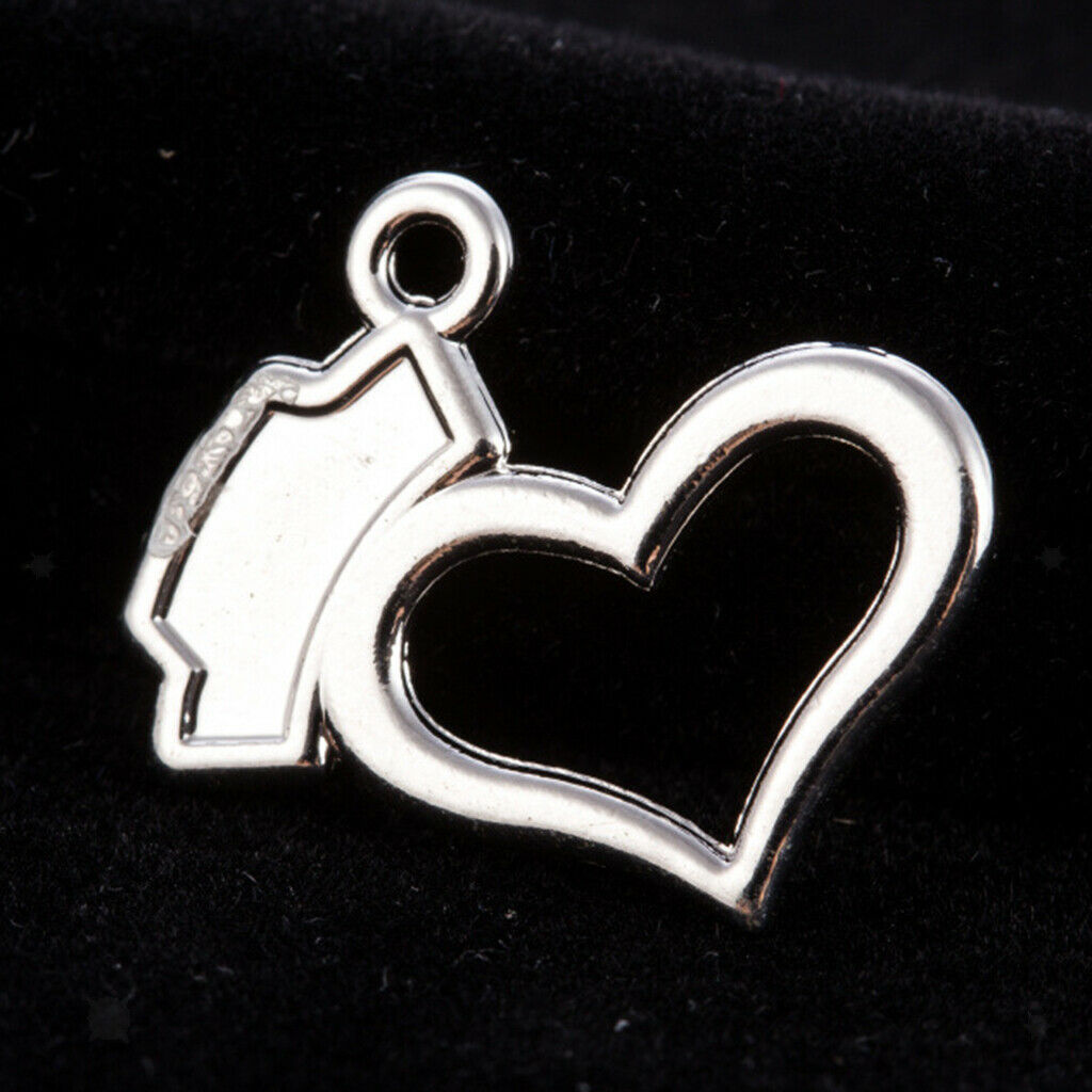10Pcs Enamel Nurse   Charms Pendants Heart for DIY Necklace Jewelry Making