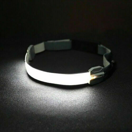 Rechargeable Head Torch COB LED Headlamp Strip Torch Work Light Bar Headlight