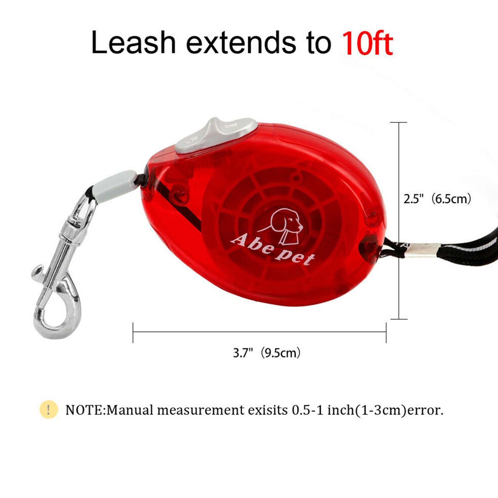Mini Small Dog Retractable Lead Hands Free Extending Pet Puppy Cat Walking Leash