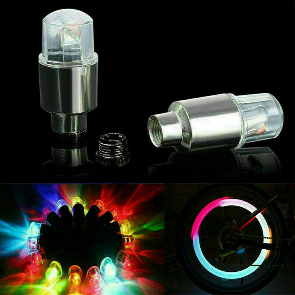4x SUV Auto Car Wheel Tire Tyre Air Valve Stem LED Light Caps Cover Accessories