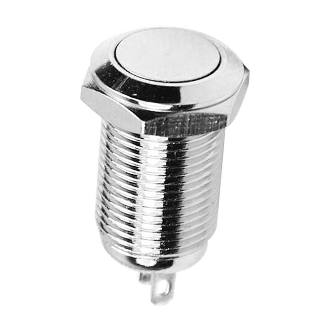 Metal Power LED Momentary 10mm Reset Push Button Switch 36V SPST